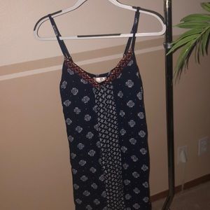Lightweight, patterned sundress.